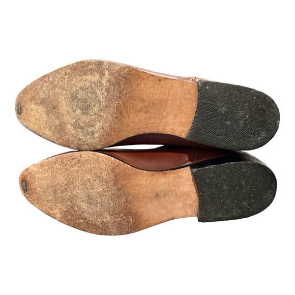 VINTAGE Riding Brown Knee High Riding Low Heel Boots Size 7 Made in USA - Picture 7 of 10